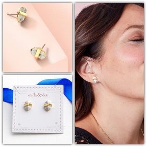 Stella and Dot Stone Rebel Studs - Gold